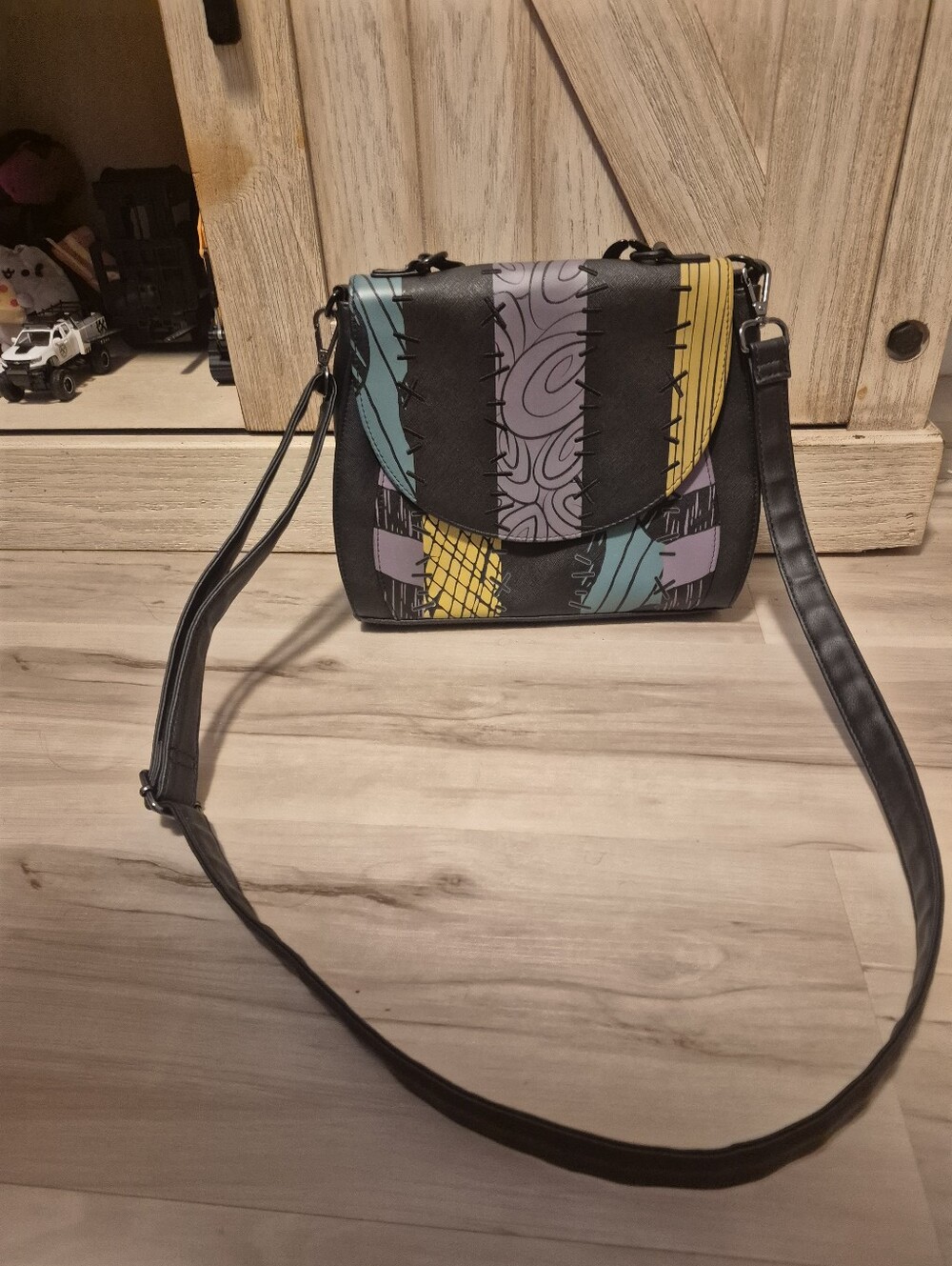 Loungefly disney nightmare Before Christmas Sally Patchwork Crossbody Bag